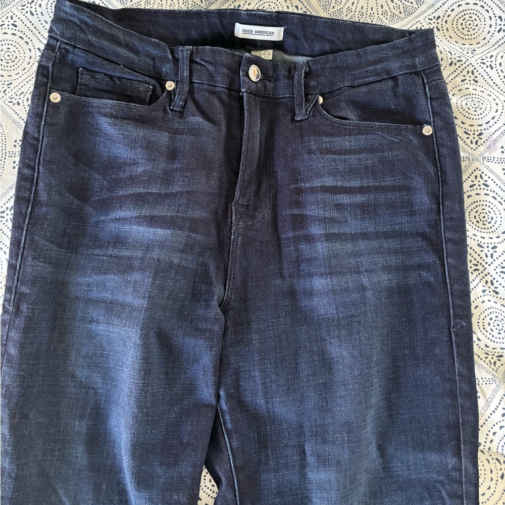 Good American Denim Good Waist Crop Excellent Used Condition